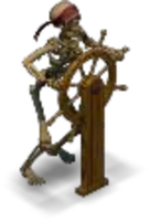 Skeleton at the Helm