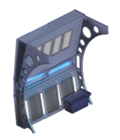 Zenon Space Station Wall - Neon Glow