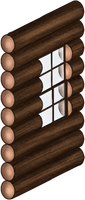 Cozy Cabin Frosted Window Wall