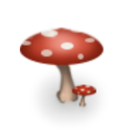 Mushroom Chair Red