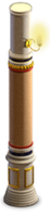 Main Street Candy Palace Column With Light