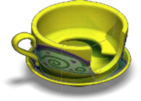 Tea Cup Seat Color Yellow