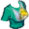 Tink Crop Top Cyan