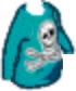 Jolly Roger Long Sleeve Cyan