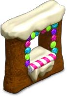 Sugar Gingerbread Wall with Window