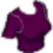 Fitted Crop Top Dark Purple