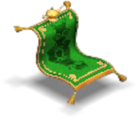 Aladdin's Flying Carpet Chair Color Green