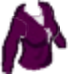 Layered Zip-up Sweater Dark Purple