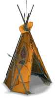Tom Sawyer's Island Tee Pee Color Orange
