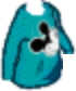 Mickey Long Sleeve Cyan