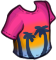Midi Crop Top Sunset