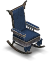 Haunted Mansion Rocking Chair Blue