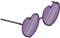 Heart Sunglasses Purple
