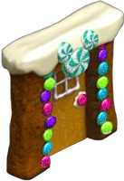 Sugar Gingerbread Wall with Doorway