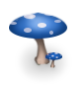 Mushroom Chair Blue
