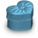 Heart Chair Light Blue