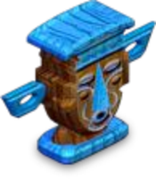 Tiki Totem Blue