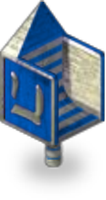 Dreidel Chair Blue