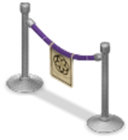 EPCOT Velvet-Rope Room Divider