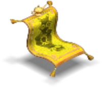 Aladdin's Flying Carpet Chair Color Yellow