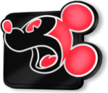 Neon Mickey Expressions- Scared
