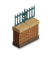Haunted Mansion Brick Wall Short