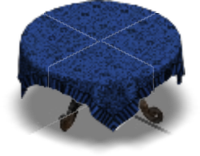 Madame Leota's Table Color Blue