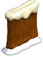 Gingerbread Wall with Snow