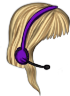 Hannah Montana Wig with Headset