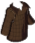 Long Sleeve Plaid Button Up Dark Brown