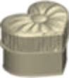 Heart Chair Cream