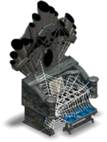 Grand Ballroom Ghostly Organ Color Blue