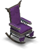 Haunted Mansion Rocking Chair Purple