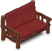 Cozy Cabin Couch - Red