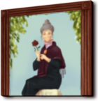 Stretching Room Portrait Pin - Black Widow [1/2]
