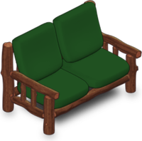 Cozy Cabin Couch - Green