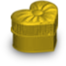 Heart Chair Yellow