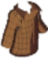 Long Sleeve Plaid Button Up Brown