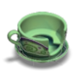Tiny Tea Cup Seat Green