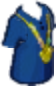 Shirt with Pin Lanyard Blue