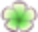 Aloha Flower Clip Green