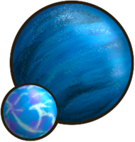 Astro Orbiter Planet Blue