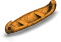 Davy Crockett's Canoe Couch Color Orange
