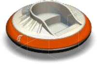 Flying Saucer Chair Color Orange