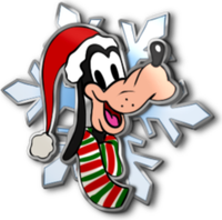 Christmas Snowflake Pin - Goofy