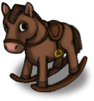 Rocking Horse Seat - Bullseye
