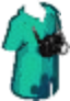 Mickey Shirt with Camera Cyan