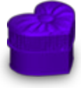 Heart Chair Purple
