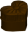 Heart Chair Chocolate