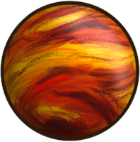 Astro Orbiter Planet Orange